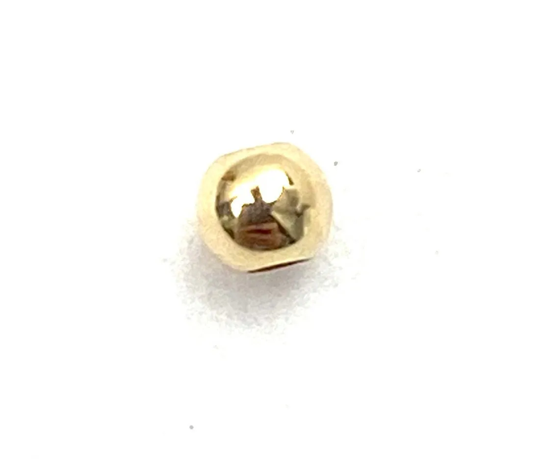 14K solid yellow gold beads, SKU# 11-05-7050