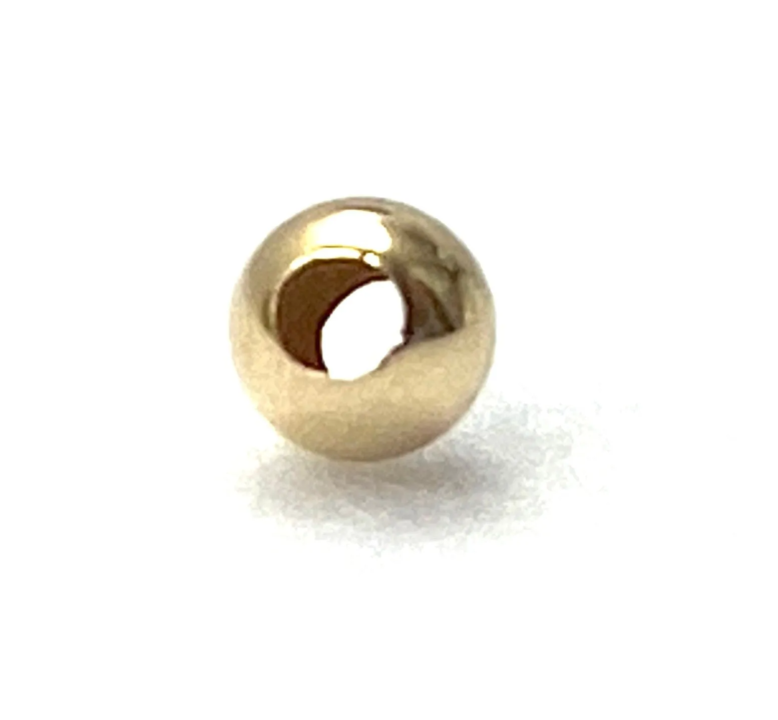 14K solid yellow gold beads, SKU# 11-05-7050