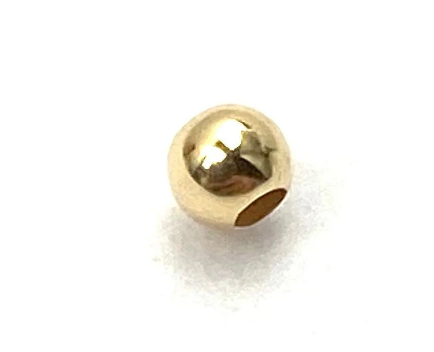 14K solid yellow gold beads, SKU# 11-05-7050