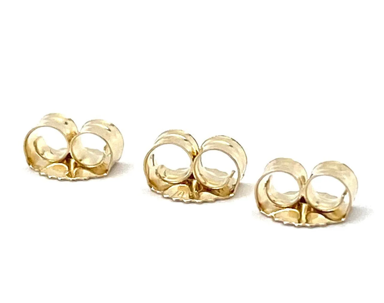 14K solid yellow gold earring backing, SKU#11-27-1805