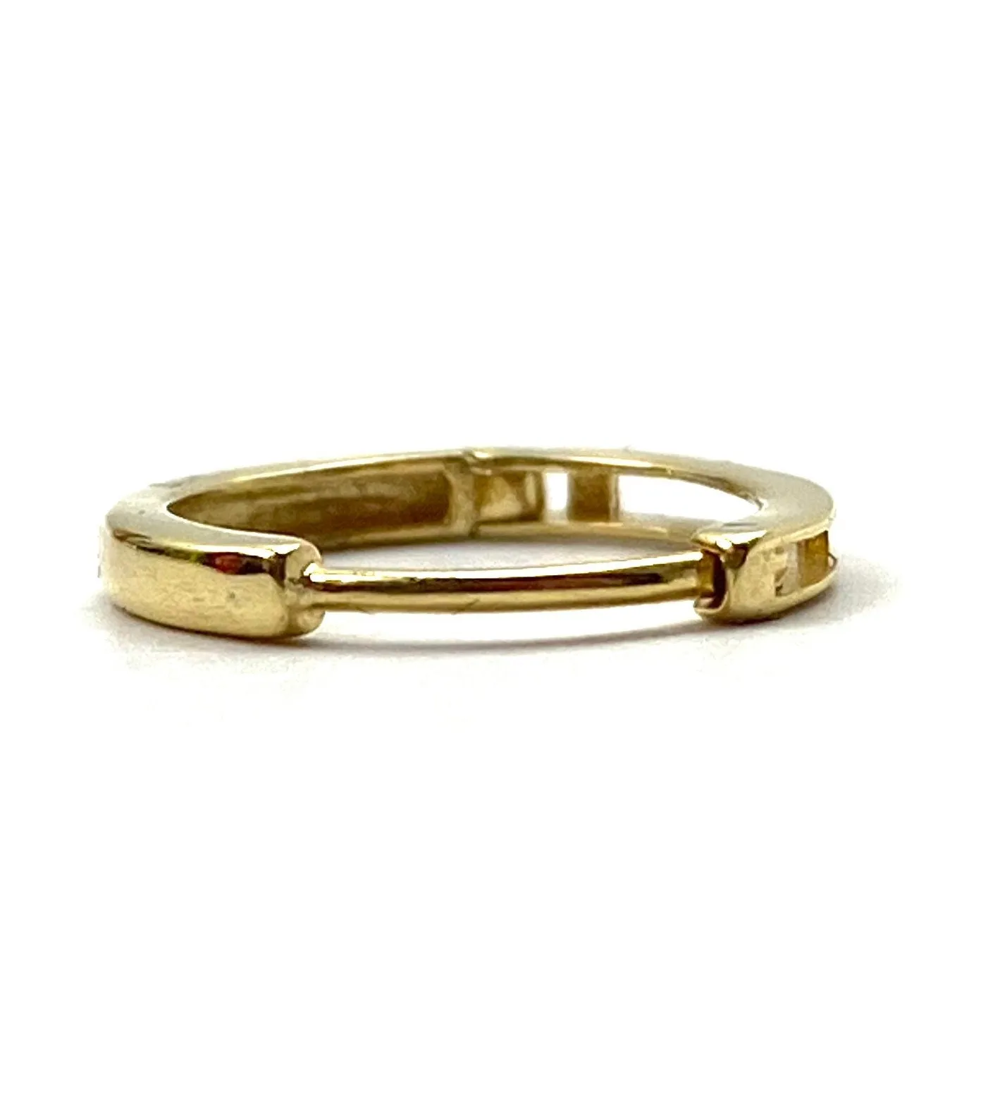 14K solid yellow gold HGGIE earring, SKU# 12-14-72