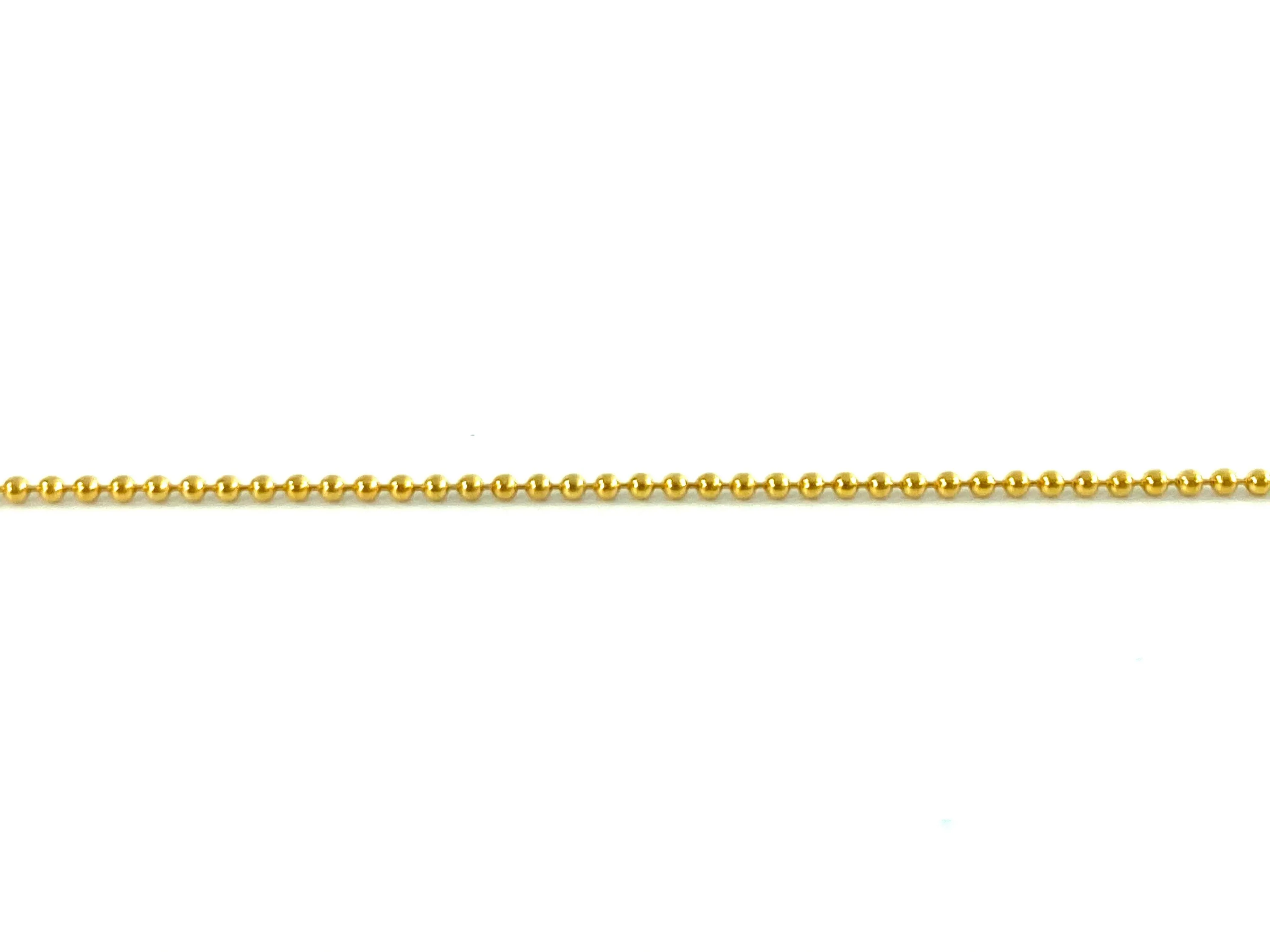 14KGF 1.0mm Bead Chain Footage Spool, 14KGF, 14K Gold Filled, 14K Gold Fill, 14K Gold, Sku: 4013705S25