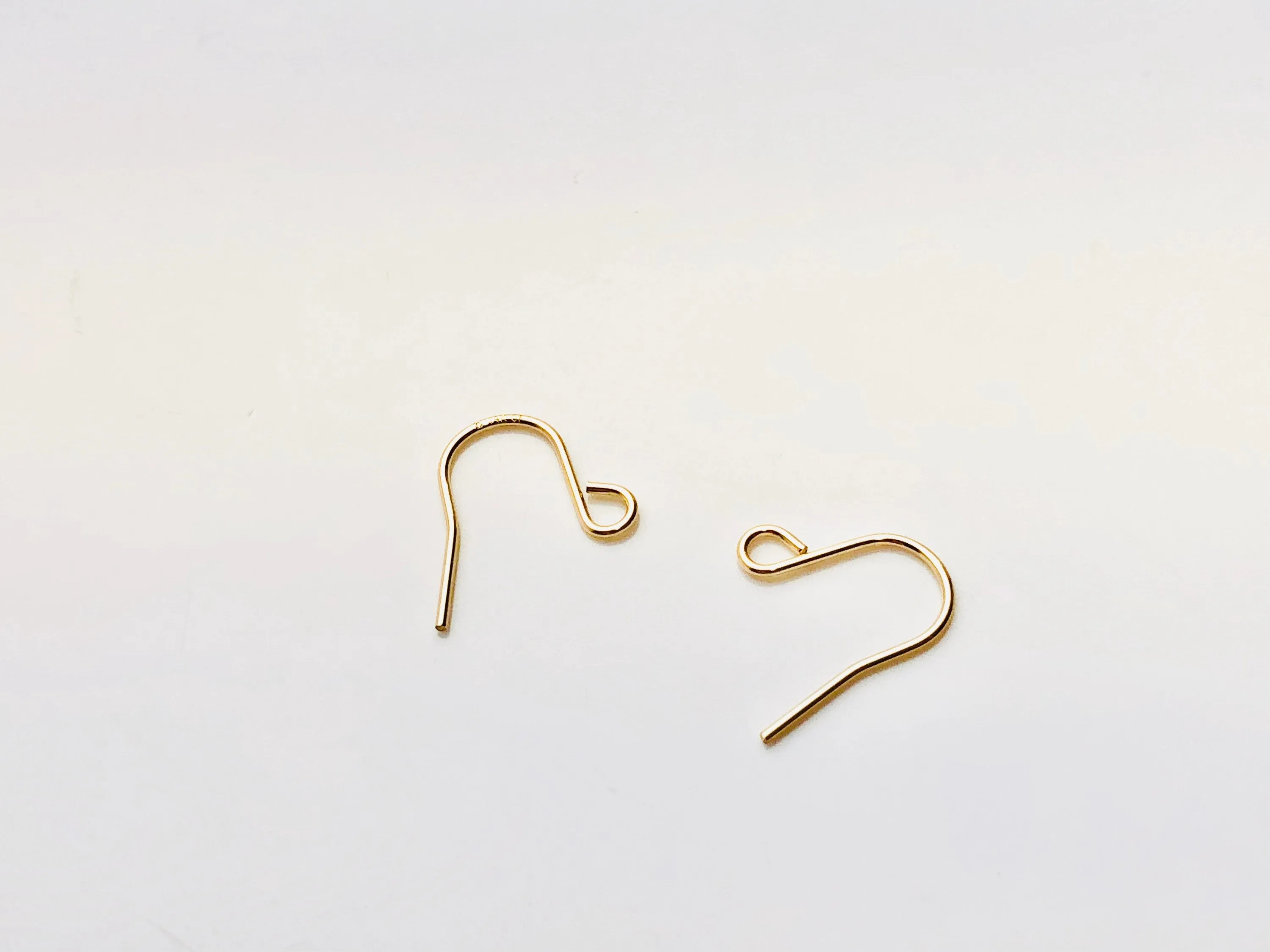 14KGF ear wire shirt with loop , 14K gold filled , Sku # 435C(027)