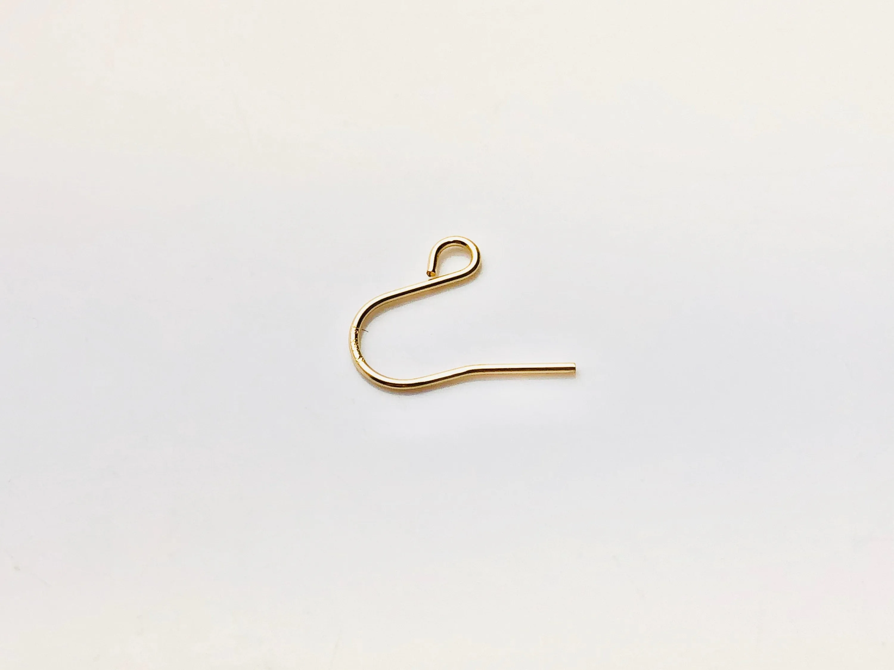 14KGF ear wire shirt with loop , 14K gold filled , Sku # 435C(027)