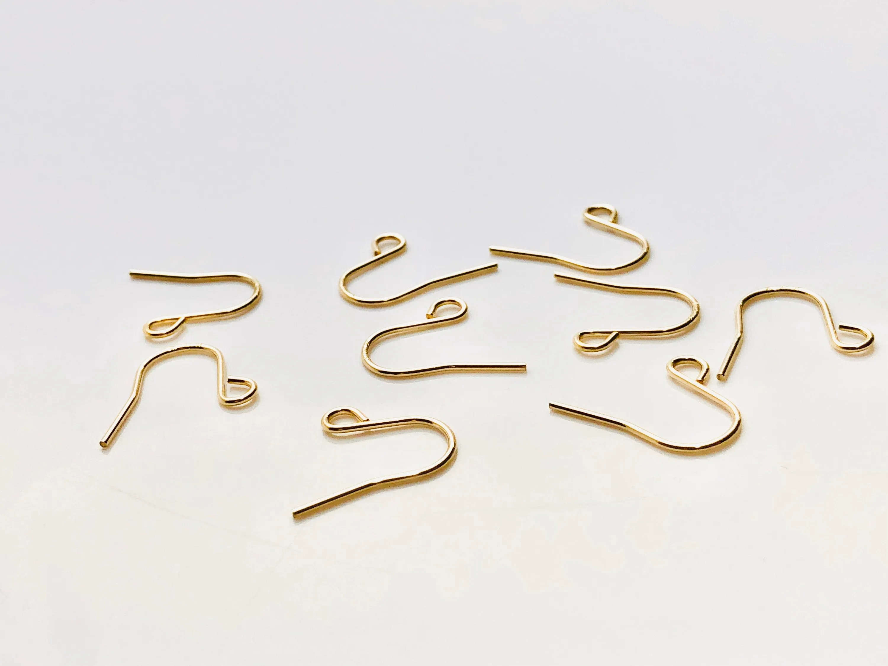 14KGF ear wire shirt with loop , 14K gold filled , Sku # 435C(027)