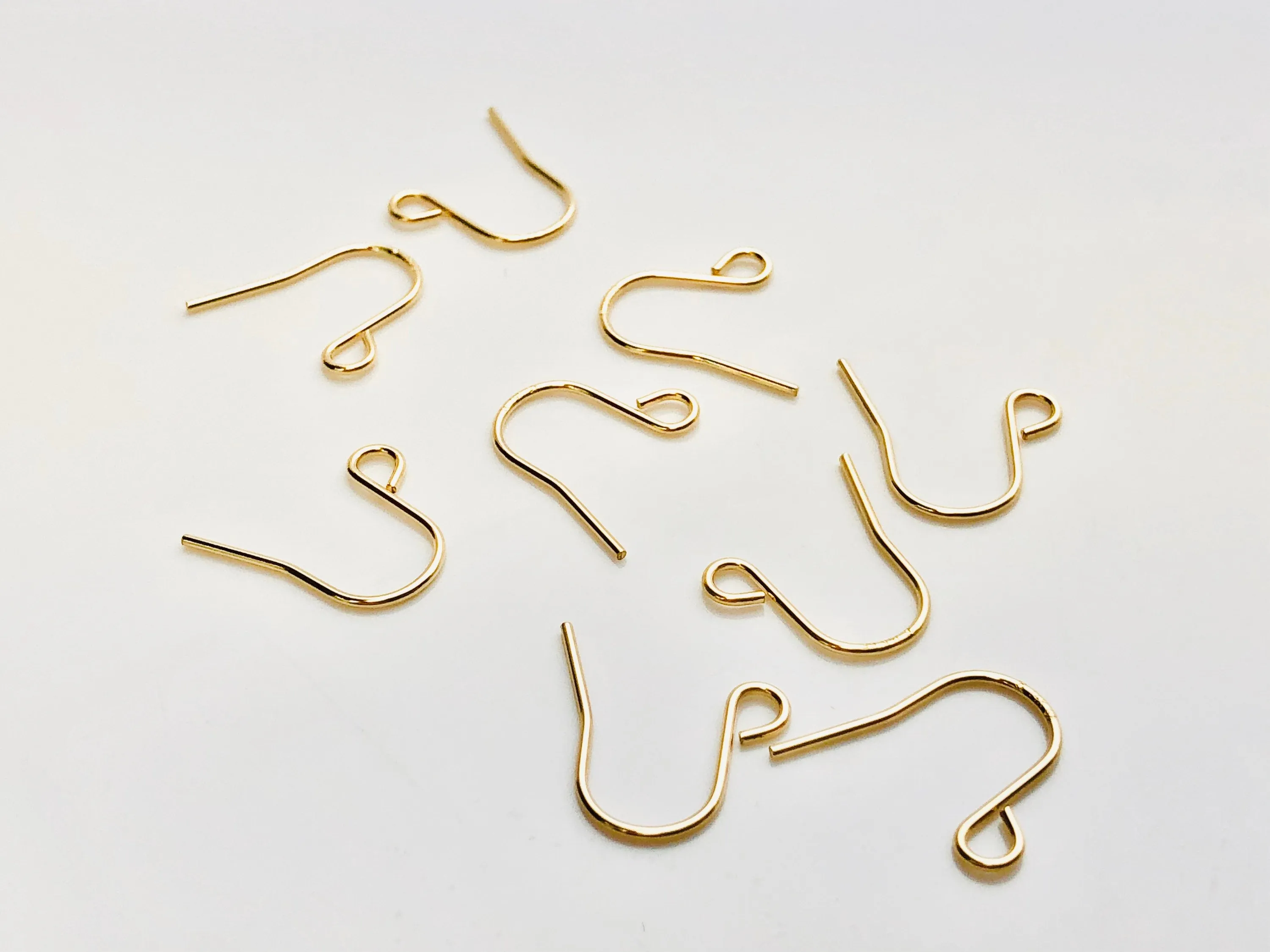 14KGF ear wire shirt with loop , 14K gold filled , Sku # 435C(027)