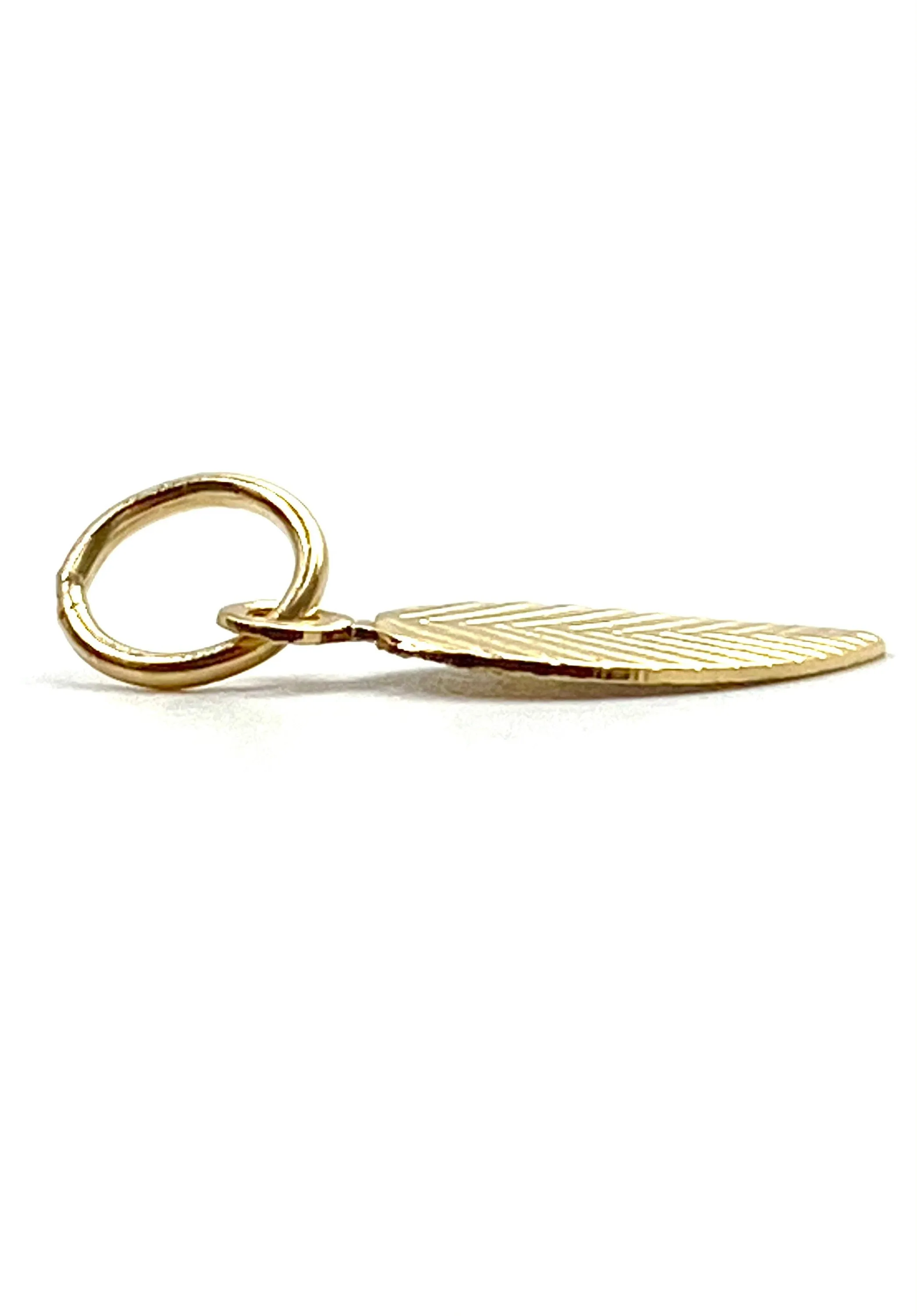 14KGF leaf hooplet, 14K gold fill, SKU# 400C3R
