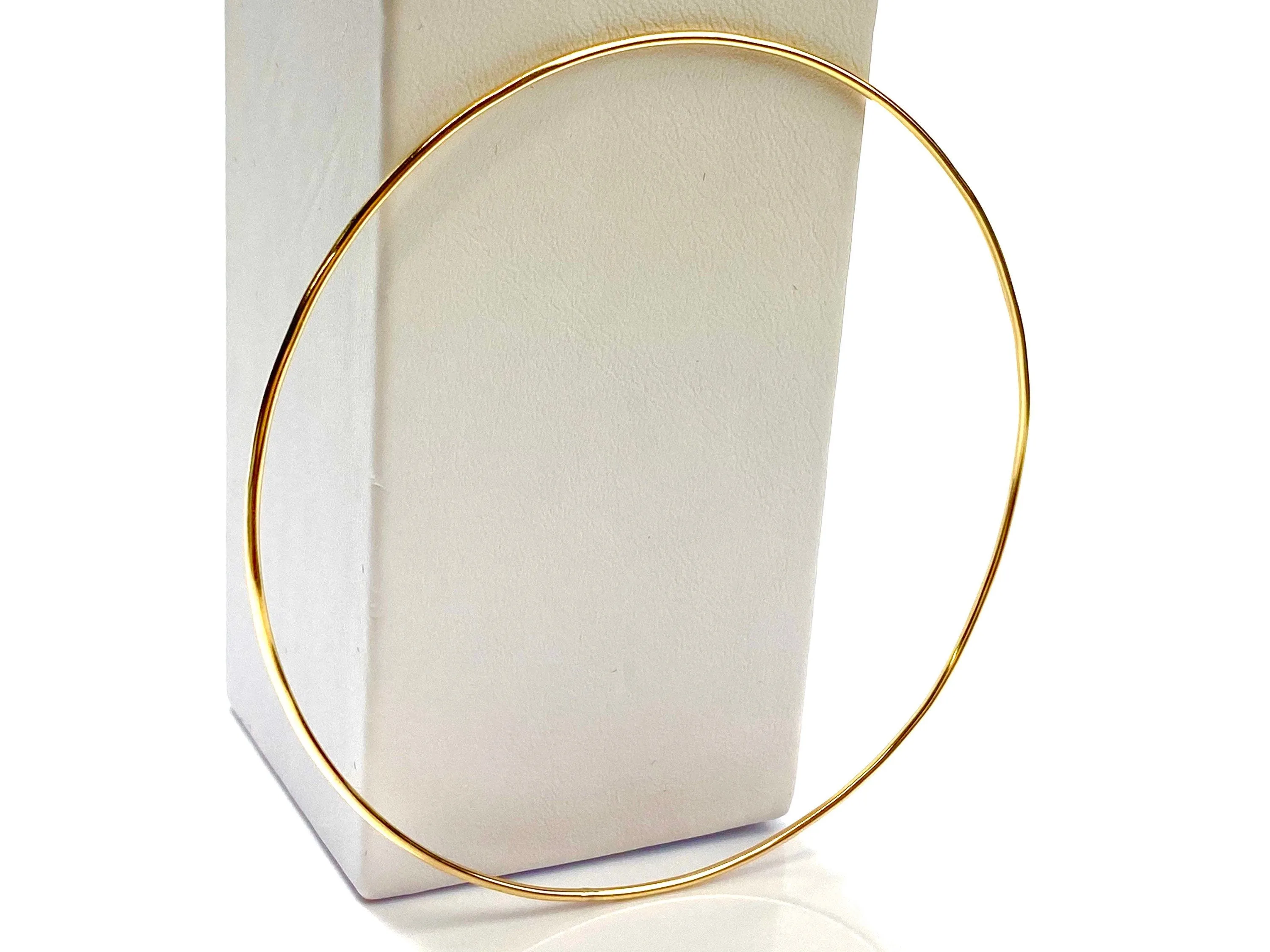 14KGF round bangle , 14K gold filled , Sku #MD BRC round