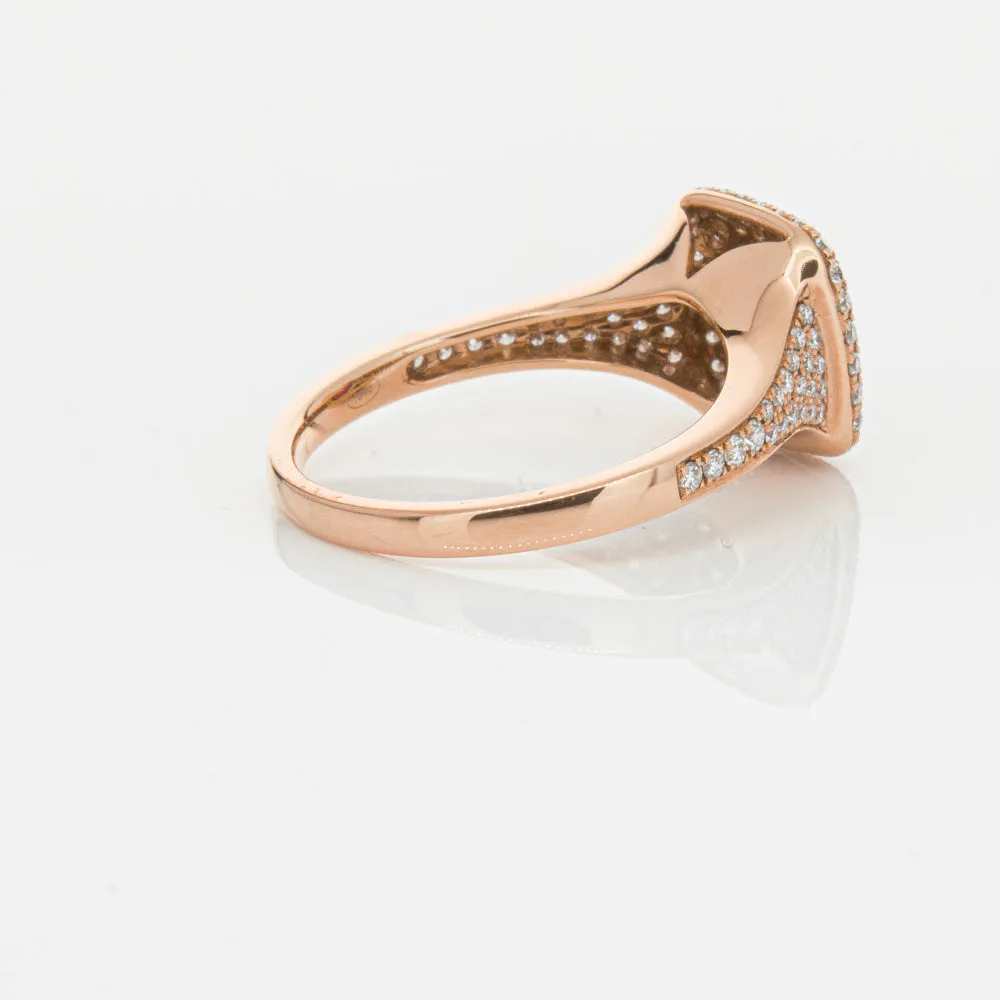18ct Rose Gold Ruby & Diamond Ring