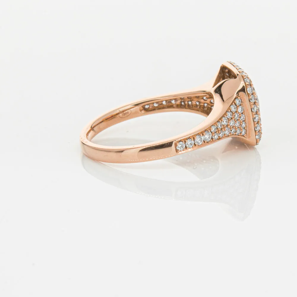 18ct Rose Gold Ruby & Diamond Ring
