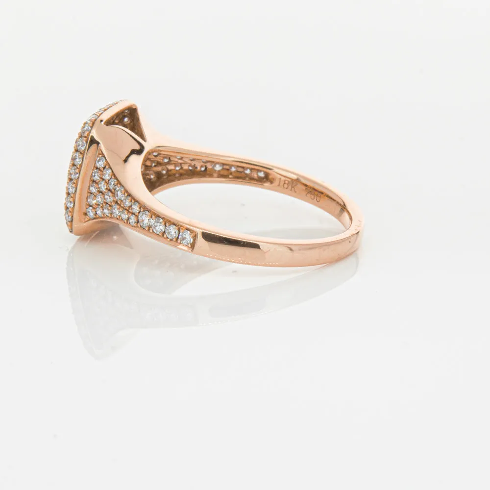 18ct Rose Gold Ruby & Diamond Ring