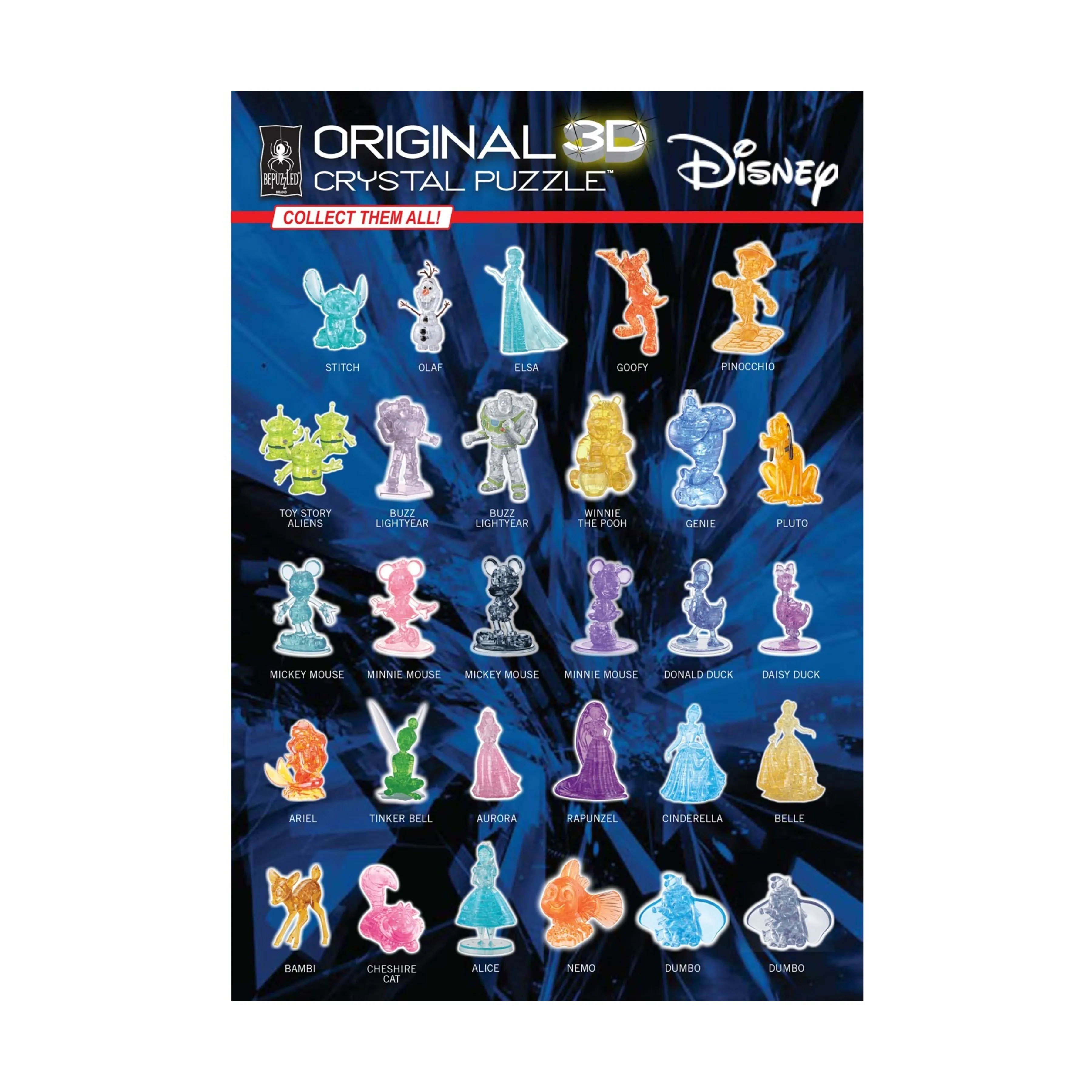 3D Crystal Puzzle - Disney 100 Platinum Edition - Ariel: 42 Pcs