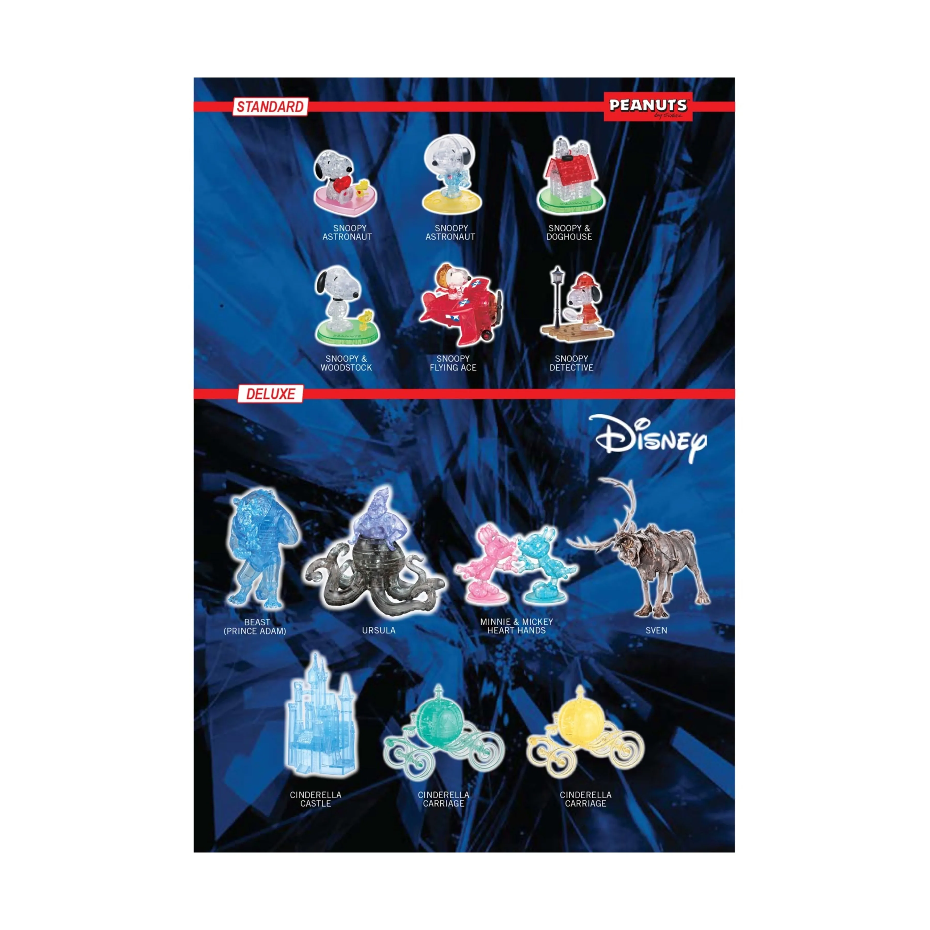 3D Crystal Puzzle - Disney 100 Platinum Edition - Ariel: 42 Pcs