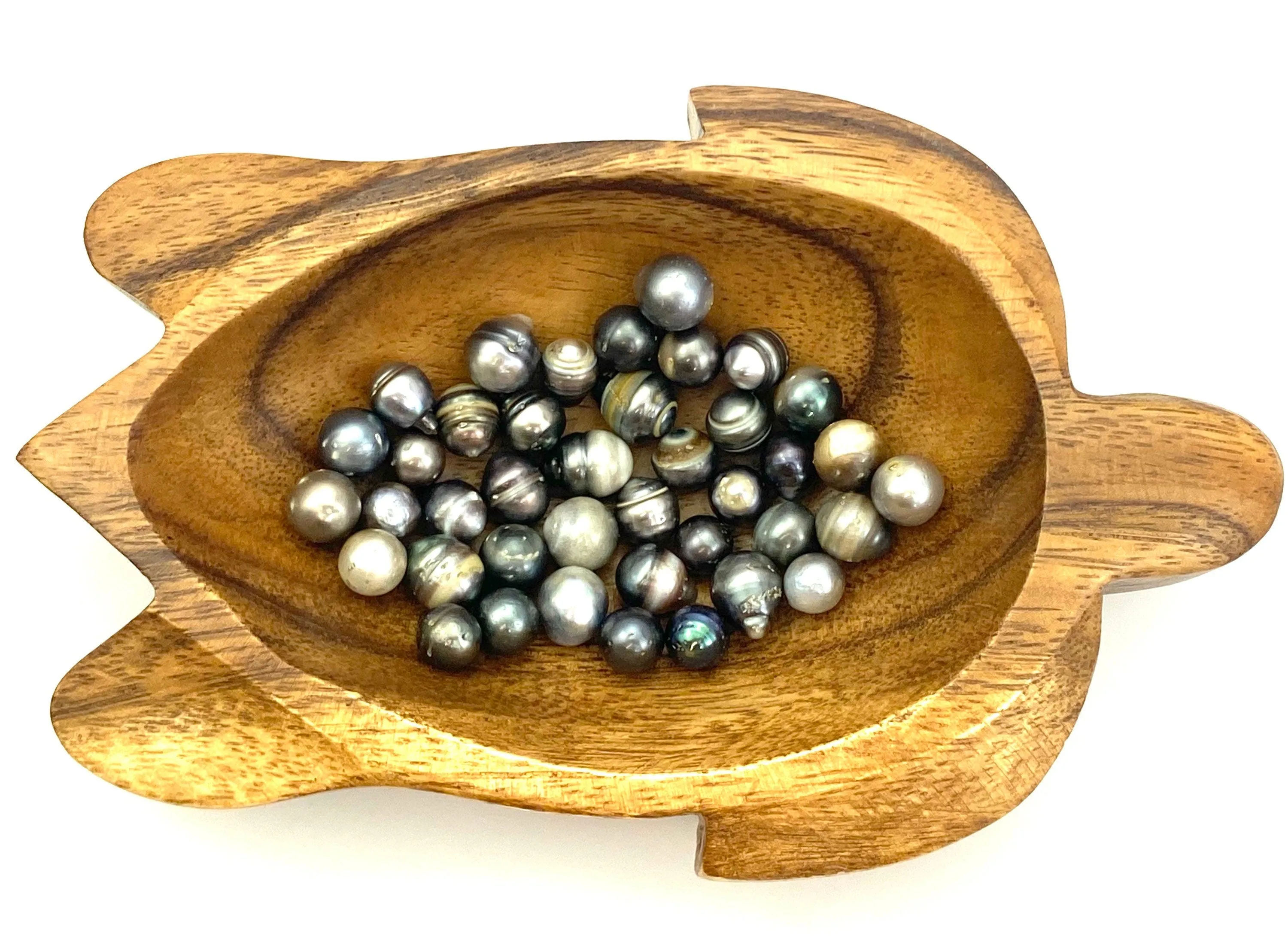 40 pcs Tahitian Pearls for 99 Dollars (Lot #100), Tahiti Pearls, 7-11mm