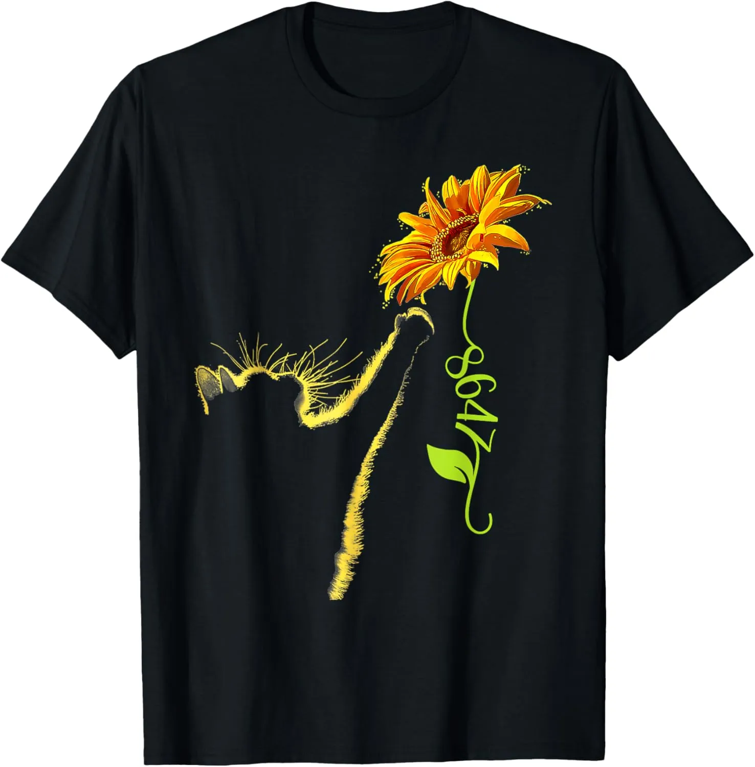8647 Subtle Anti Trump 86 47 Sunflower Cat Lovers Feminist T-Shirt