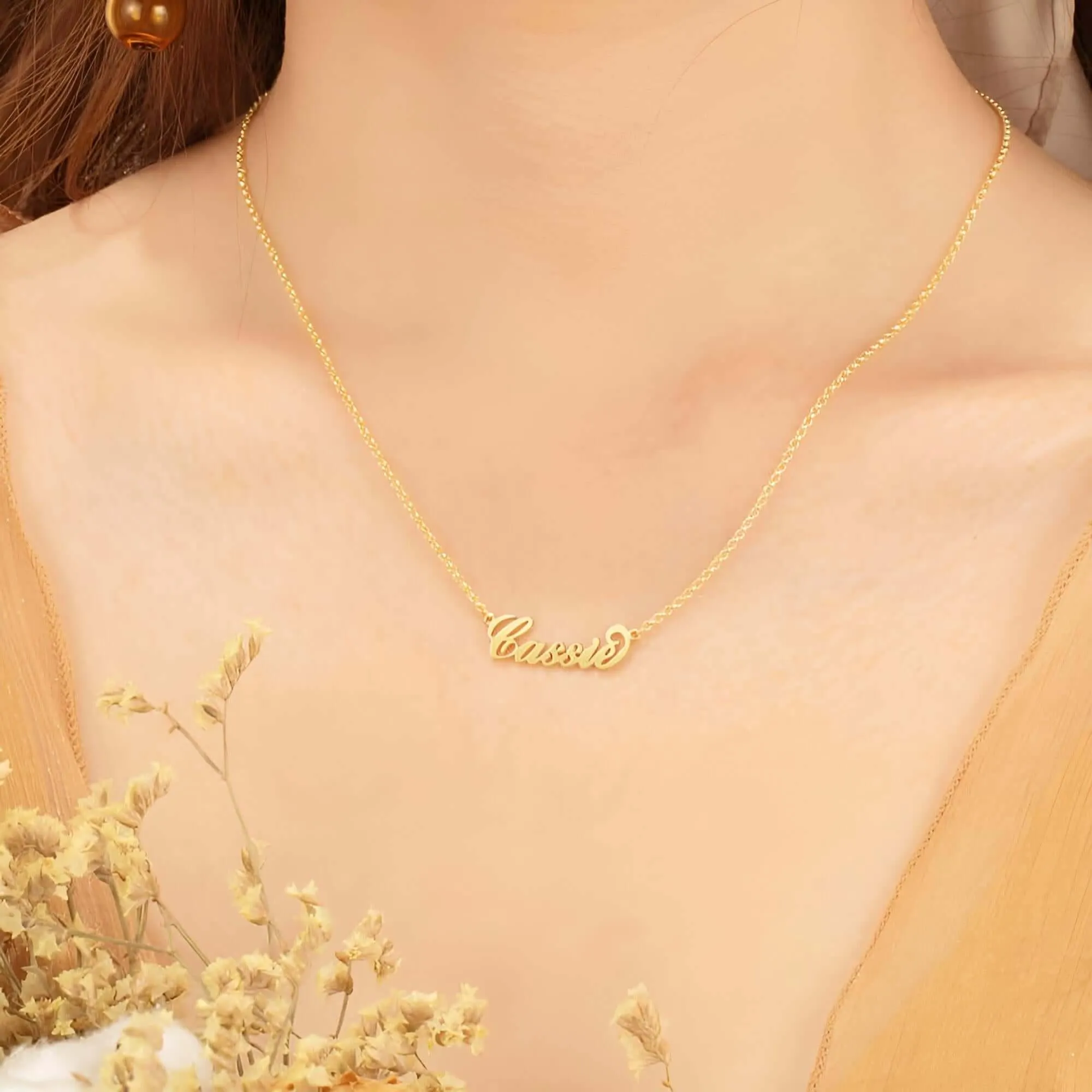 925 Sterling Silver Personalized Nameplate Letter Necklace