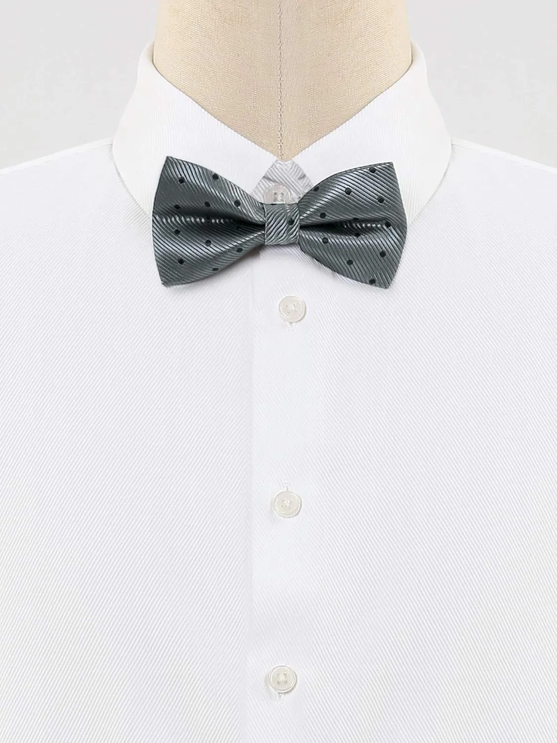 Allegra K Men's Pre-Tied Adjustable Polka Dots Neck Ties Tuxedo Work Party Prom Bowtie