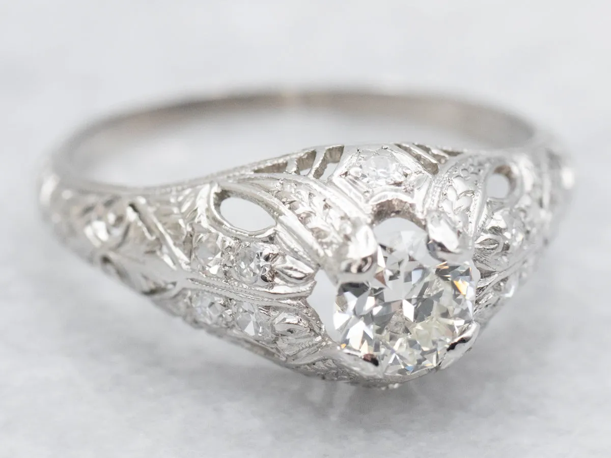 Antique Old European Cut Diamond Engagement Ring