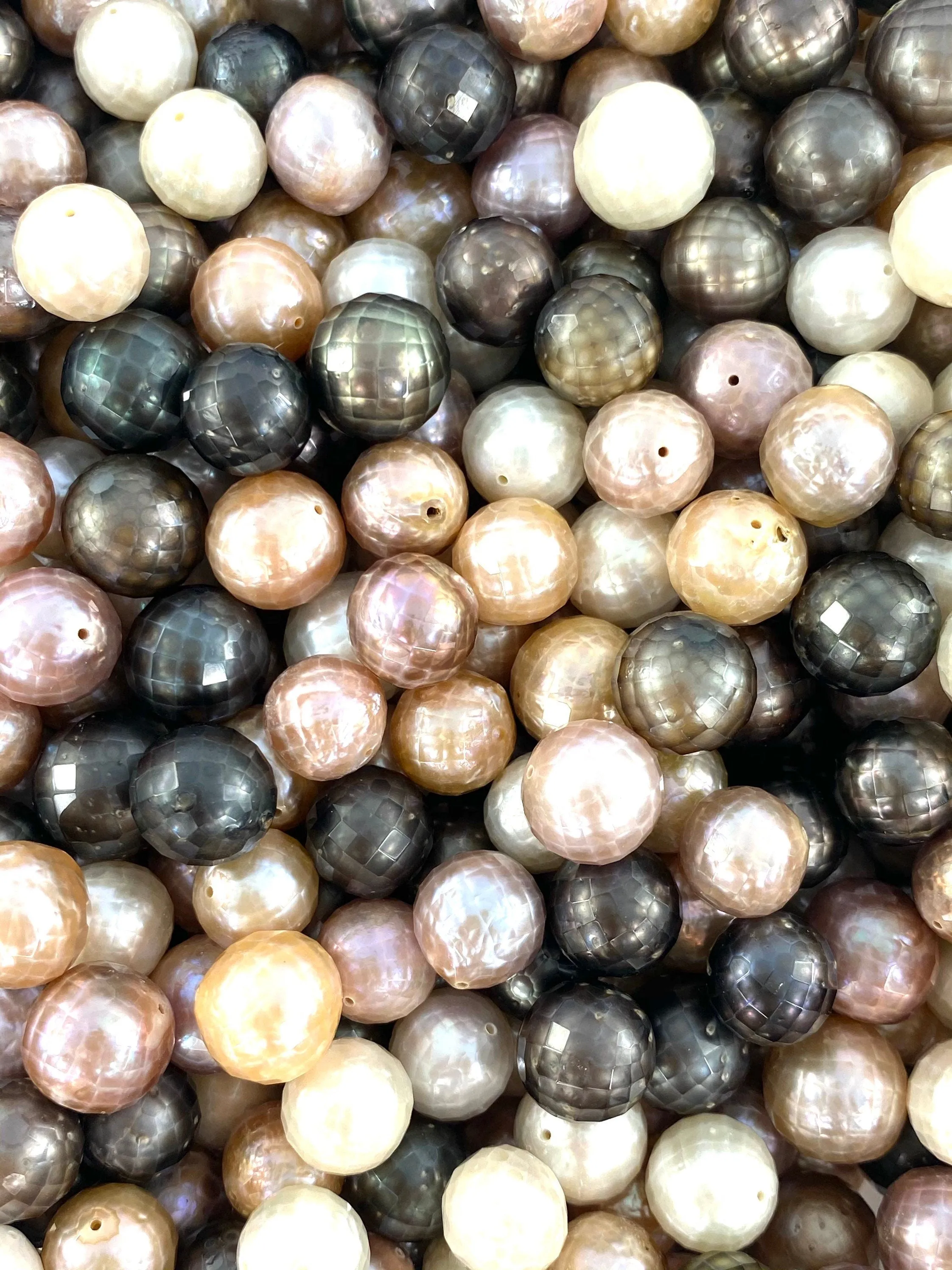 Beautiful Gemstone Skin Tahitian and Edison Pearls, 100% Natural Colors