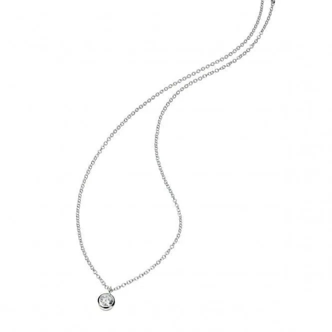 Beginnings Sterling Silver Clear Cubic Zirconia 41 5cm Necklaces N3397C