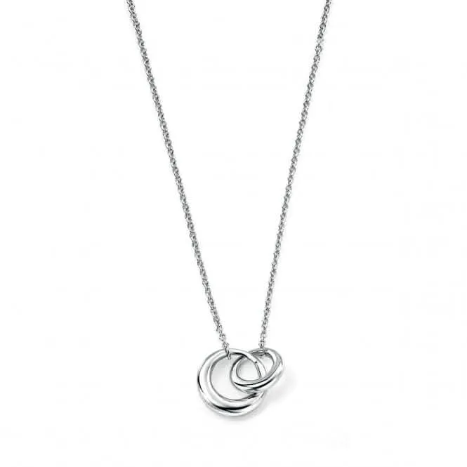 Beginnings Sterling Silver Interlocking Links 41 5cm Necklaces N2832