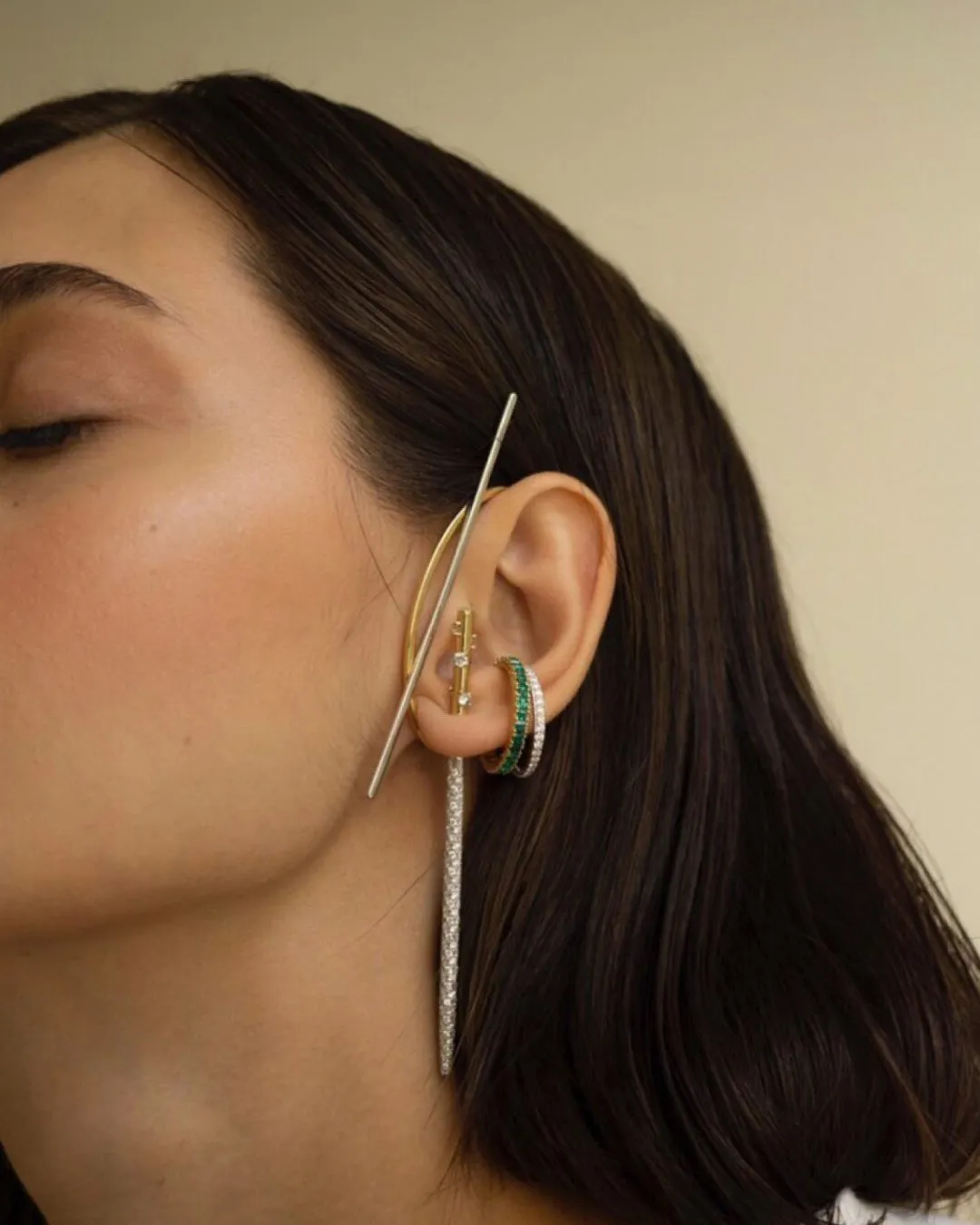 Benji Combination earpin 8 cm