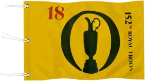 British Open 2024 Golf Pin Flag Practic Putting Green Golf Flag For Backyard Garden Double-Sewn 600D Nylon Miniature Pin Flag (20"X13" Grommet)