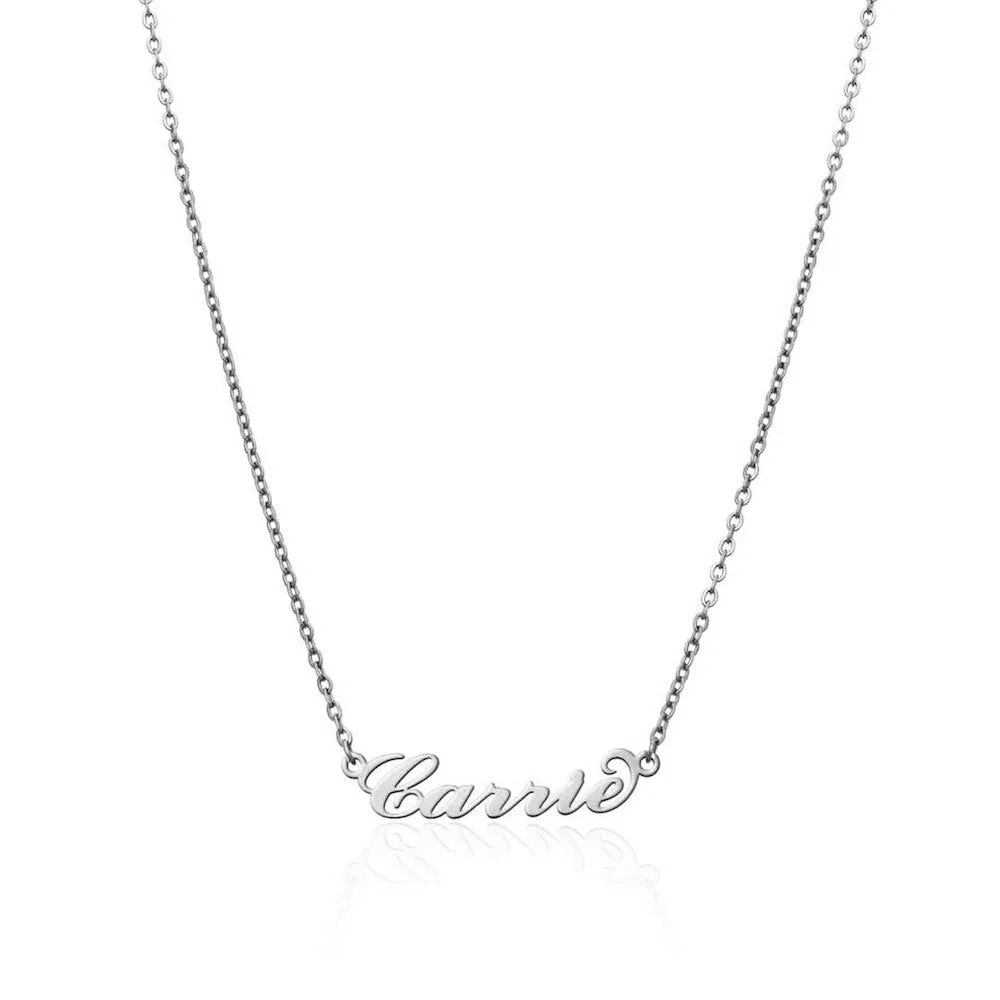 Carrie Name Necklace (Silver)
