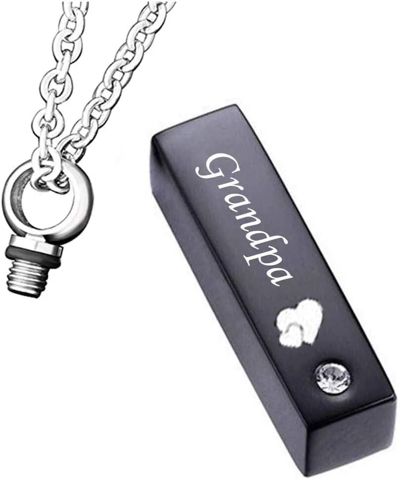 Cremation Jewelry Urn Necklaces for Ashes Keepsake Memorial Pendant Necklace