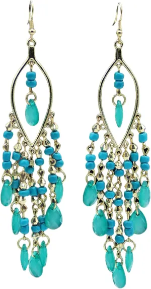 Crystal Beaded Tassel Earring for Women Faux Long Beaded Dangle Earring Fringe Earring Bridal Wedding Christmas Jewelry