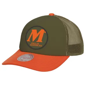 DALLAS MAVERICKS MITCHELL & NESS HARDWOOD CLASSIC FLIGHT TRUCKER CAP