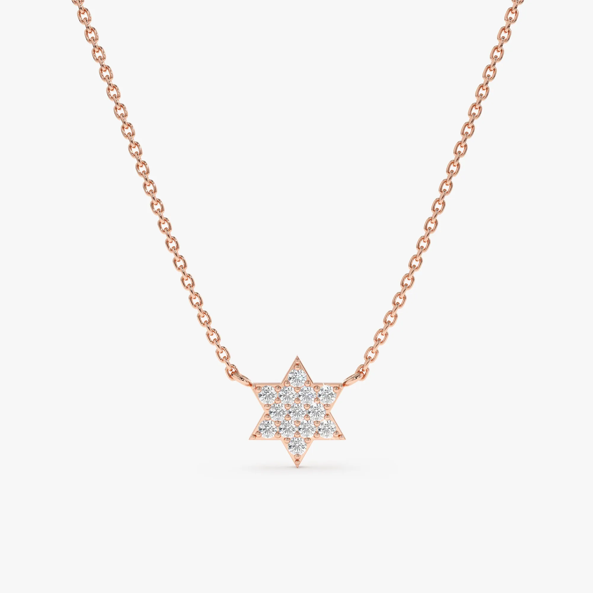 Diamond Star of David Necklace, Shlomit