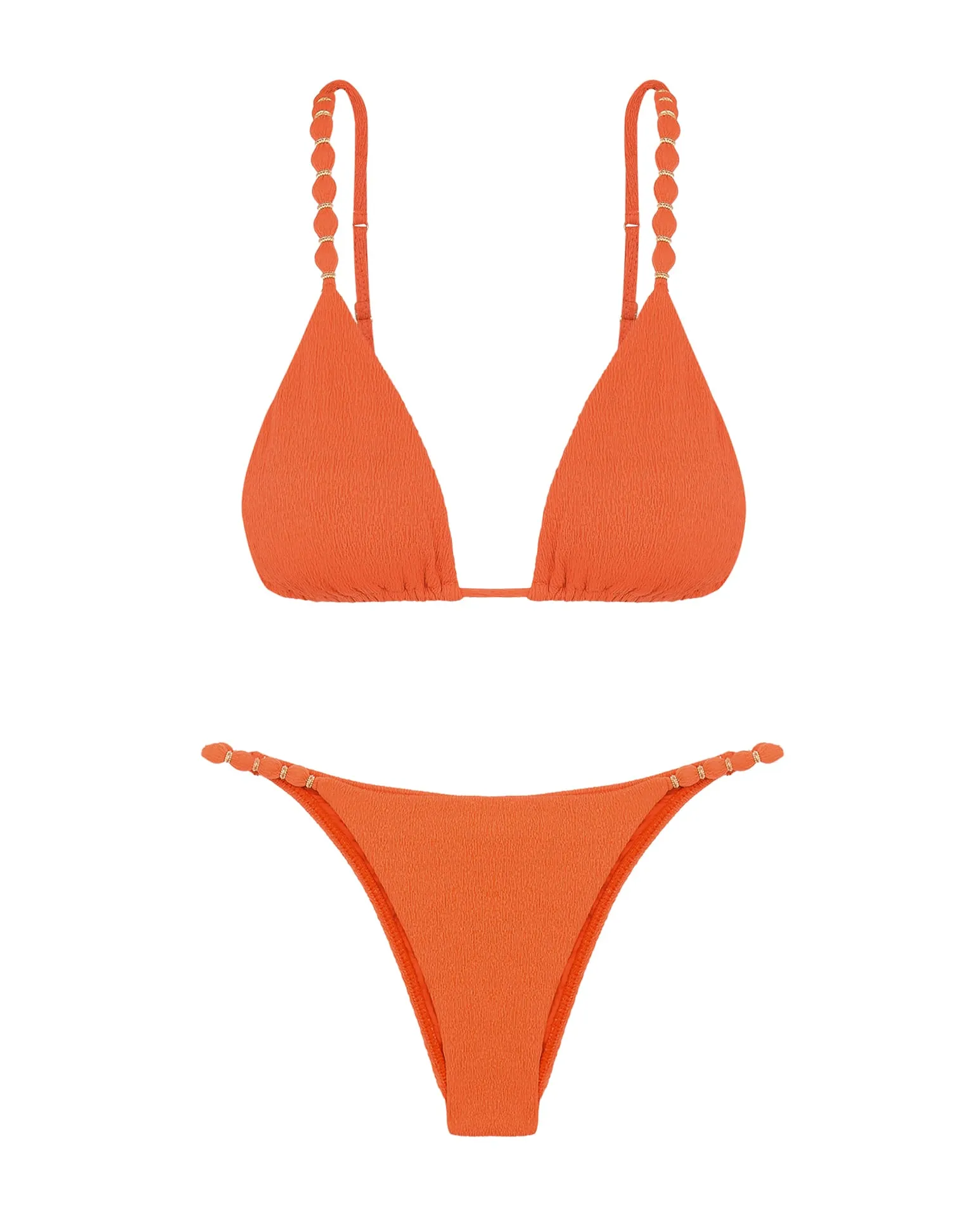 Firenze Beads Tri Parallel Top - Grapefruit