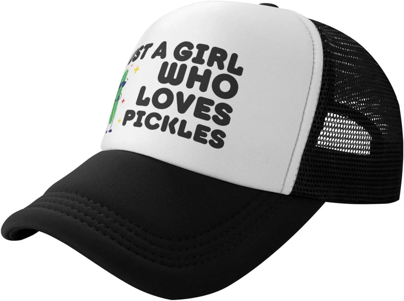 Funny Pickle Trucker Hat Unisex Adult Hats Adjustable Cap for Men and Women Classic Fishing Caps