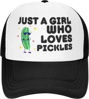 Funny Pickle Trucker Hat Unisex Adult Hats Adjustable Cap for Men and Women Classic Fishing Caps