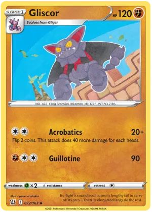 Gliscor (072/163) [Sword & Shield: Battle Styles]