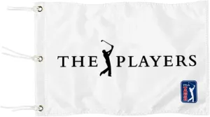 Golf Players Golf Pin PGA Flag Practic Putting Green Golf Flag For Backyard Garden Double-Sewn 600D Nylon Miniature Pin Flag (white 20"x13" Grommet)