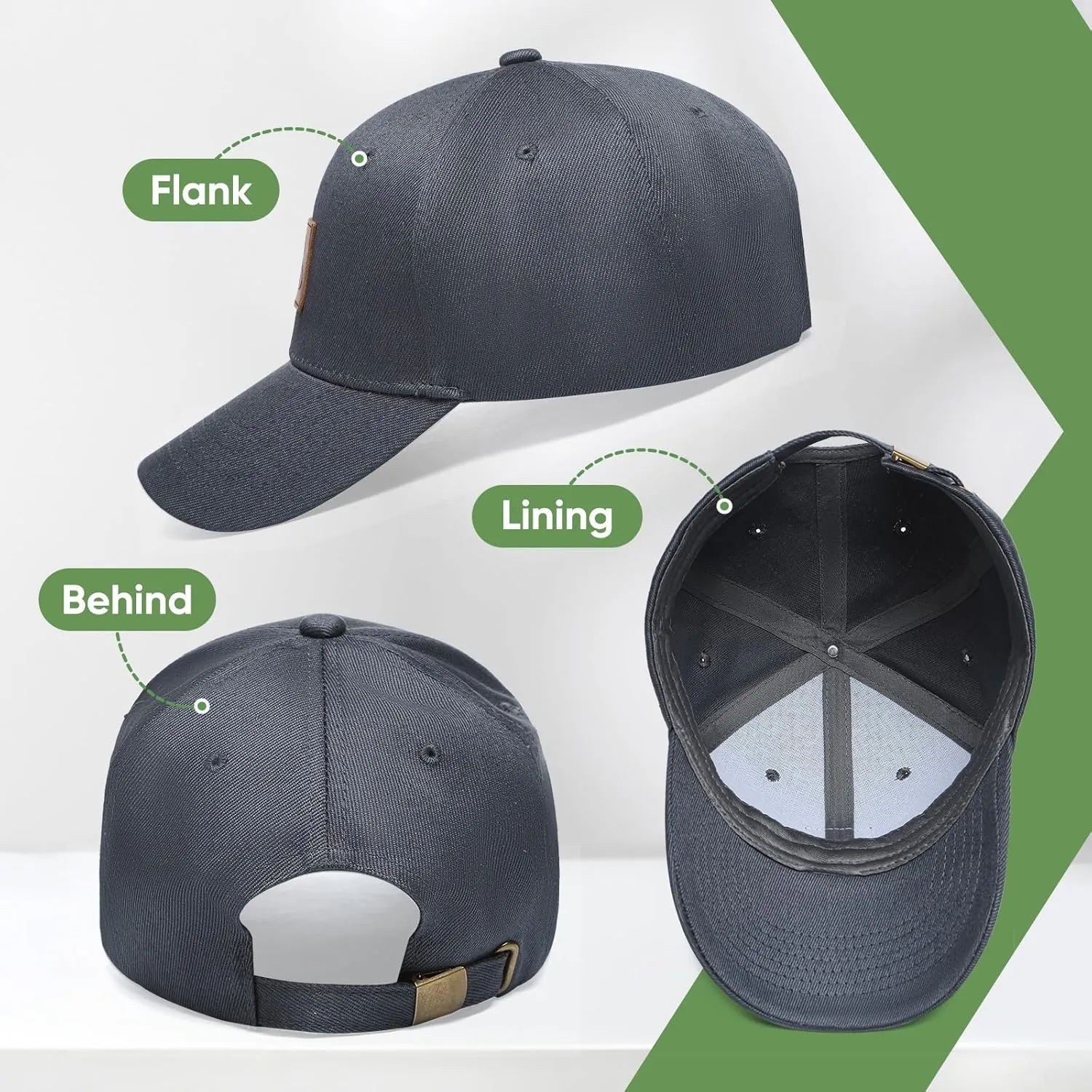 Hemp Snapback Hats for Men & Women, Natural UV Protection, Womens Trucker Hats, Twill Fabric, Mens Baseball Hats