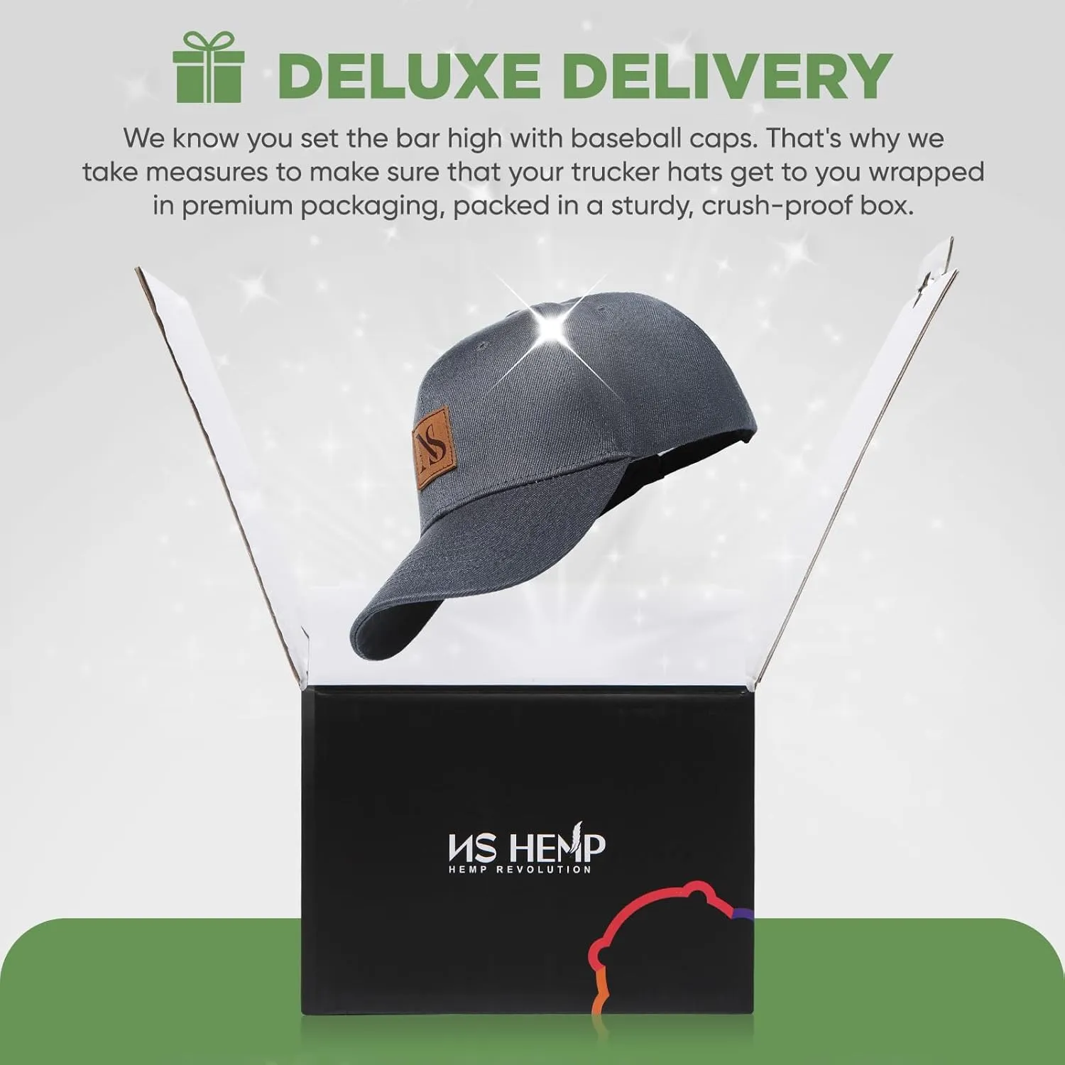 Hemp Snapback Hats for Men & Women, Natural UV Protection, Womens Trucker Hats, Twill Fabric, Mens Baseball Hats