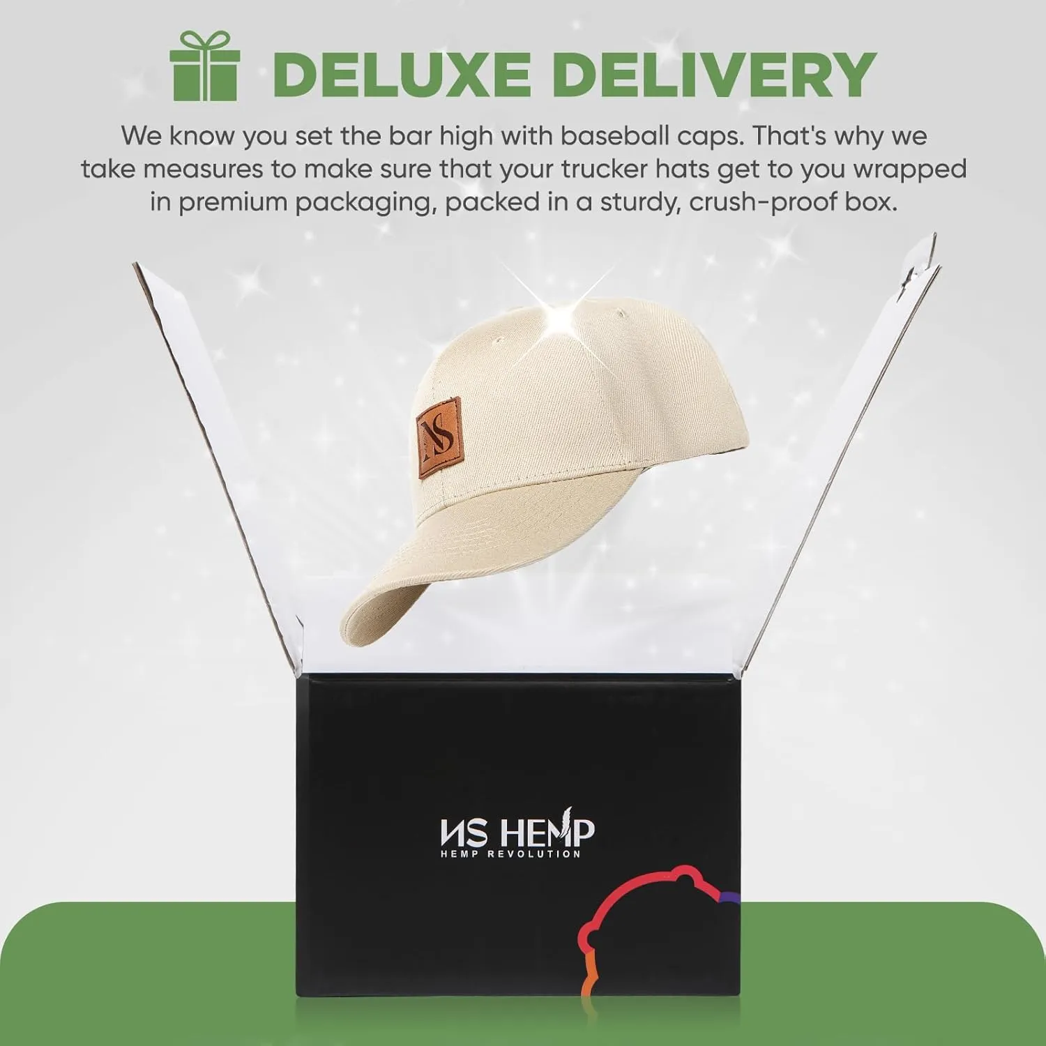 Hemp Snapback Hats for Men & Women, Natural UV Protection, Womens Trucker Hats, Twill Fabric, Mens Baseball Hats