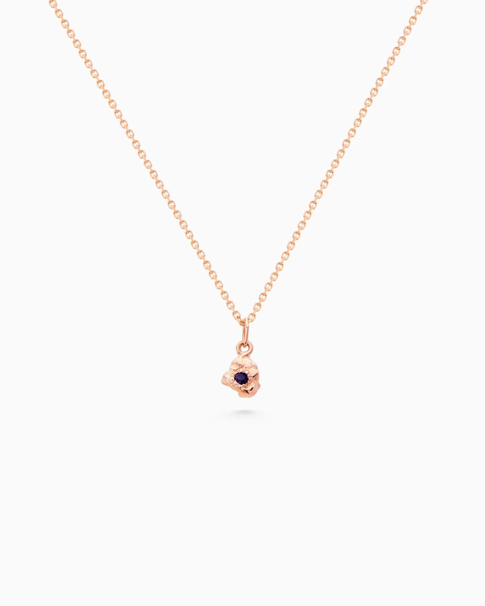Ingot Stone Pendant | Rose Gold