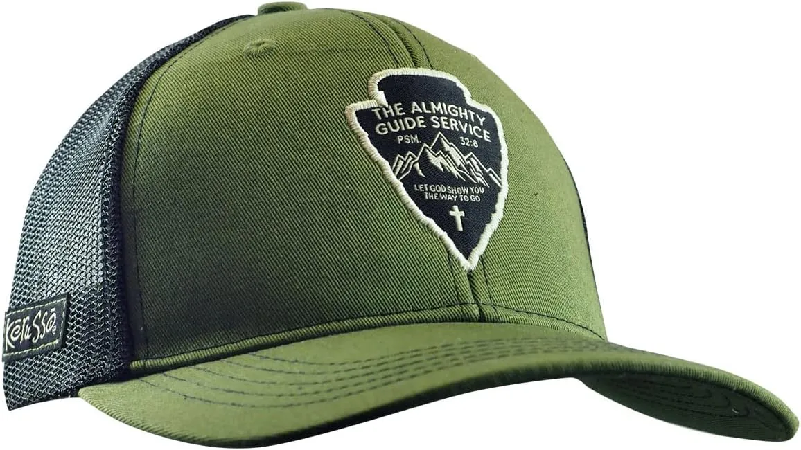 Kerusso Mens Cap - Almighty Guide Service - Green - One Size Fits Most