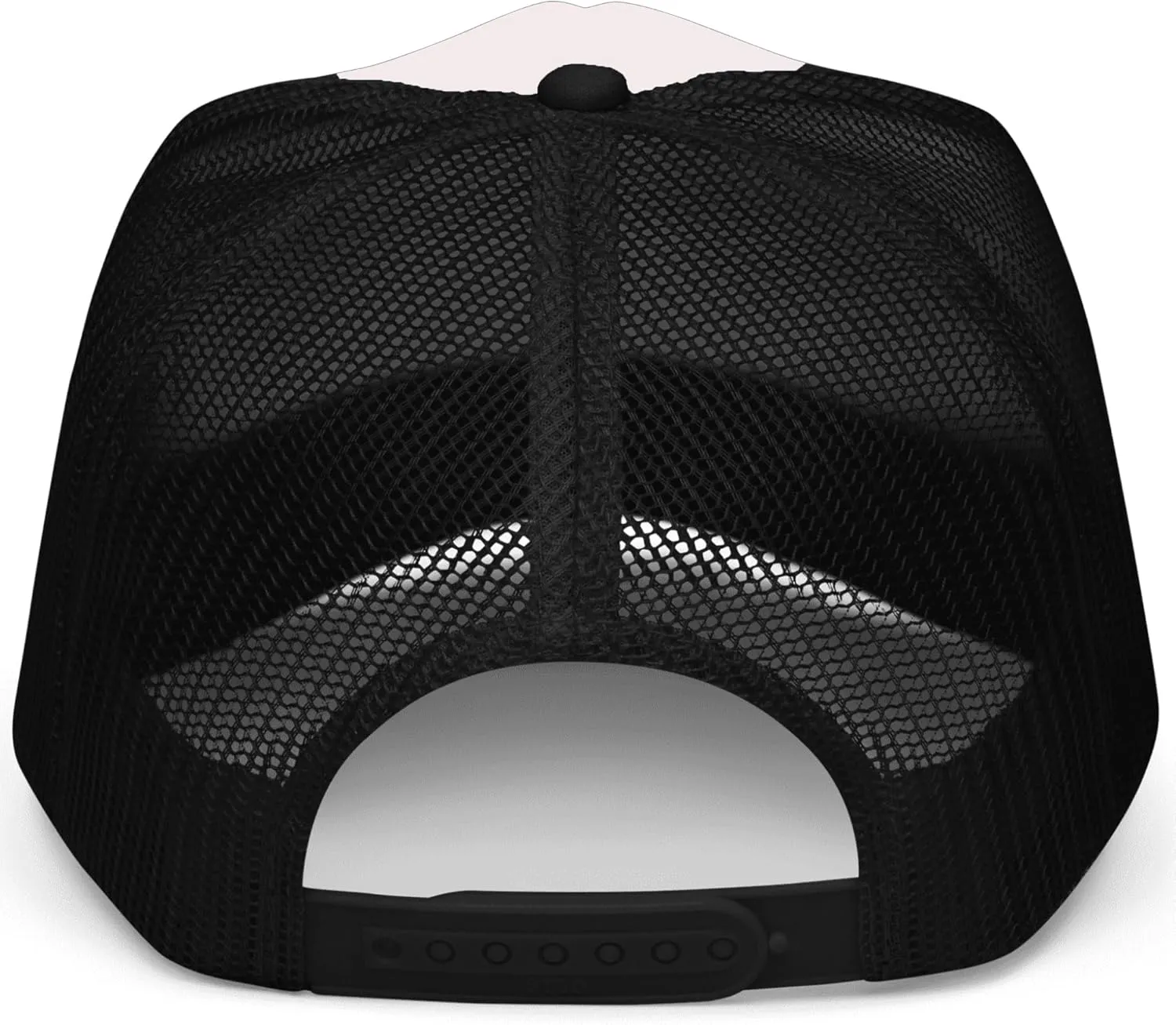 Mama Trucker Hat for Women Trendy Orange & Pink Checkered Foam Front Classic 5 Panel Mesh Snapback