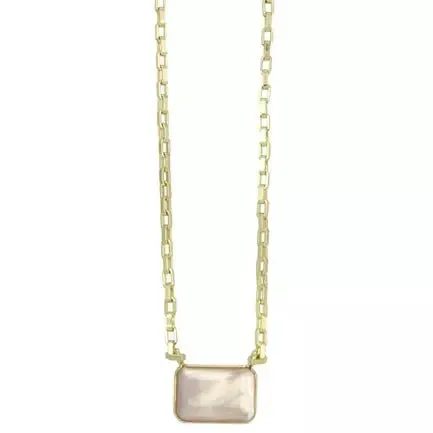 Marcia Moran Guilia Simple Gemstone Necklace