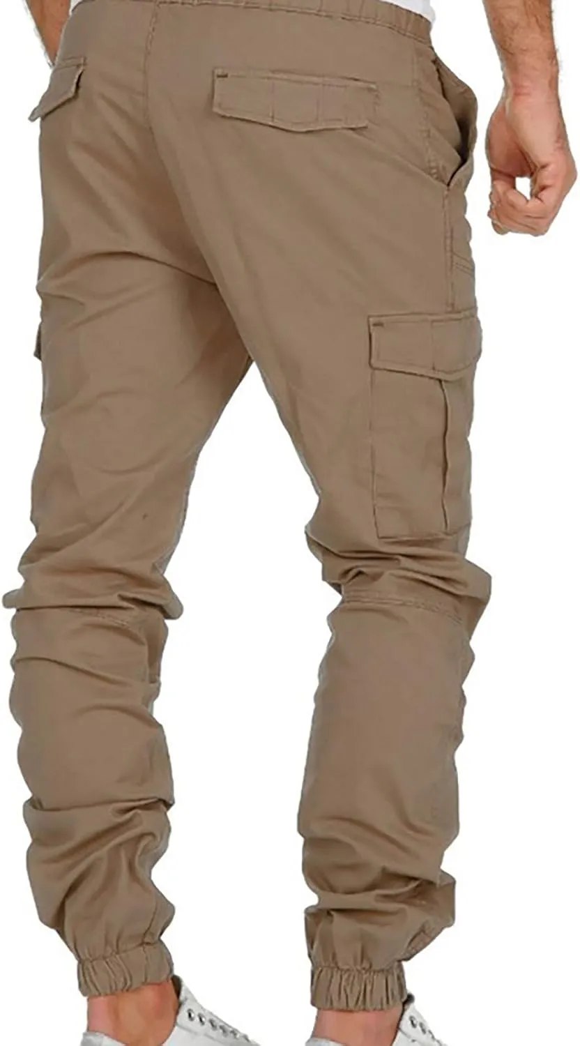 Men's Active Athletic Casual Tricot Sports Length Solid Mens Pants Men's Pants Men's Sweatpants Track Tapered Joggers