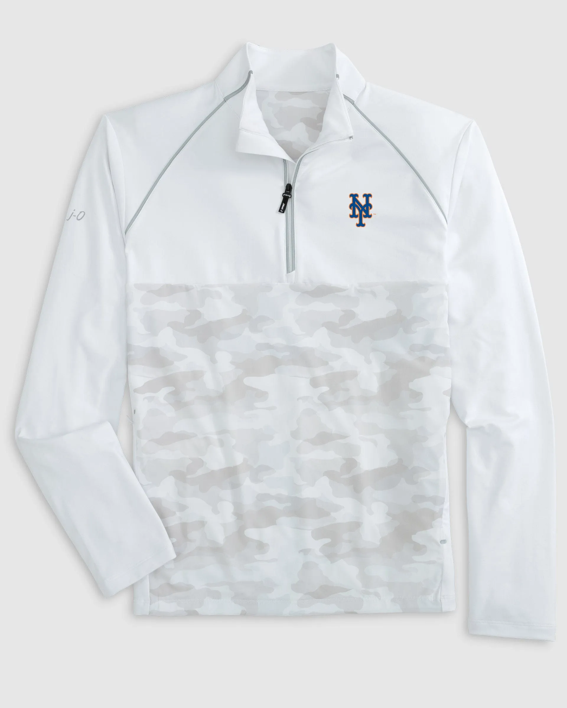 New York Mets Keiser Camo Mixed Media 1/4 Zip