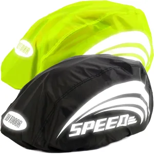 Pack of 2 Bike Helmet Covers Bicycle Helmet Rain Covers Black & Green