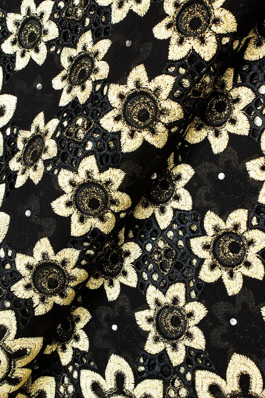 Platinum Lace - PLT008 - Black & Gold