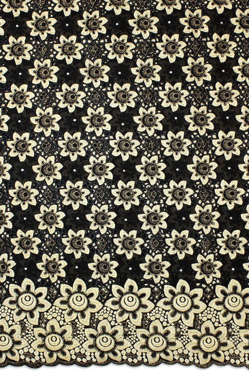 Platinum Lace - PLT008 - Black & Gold