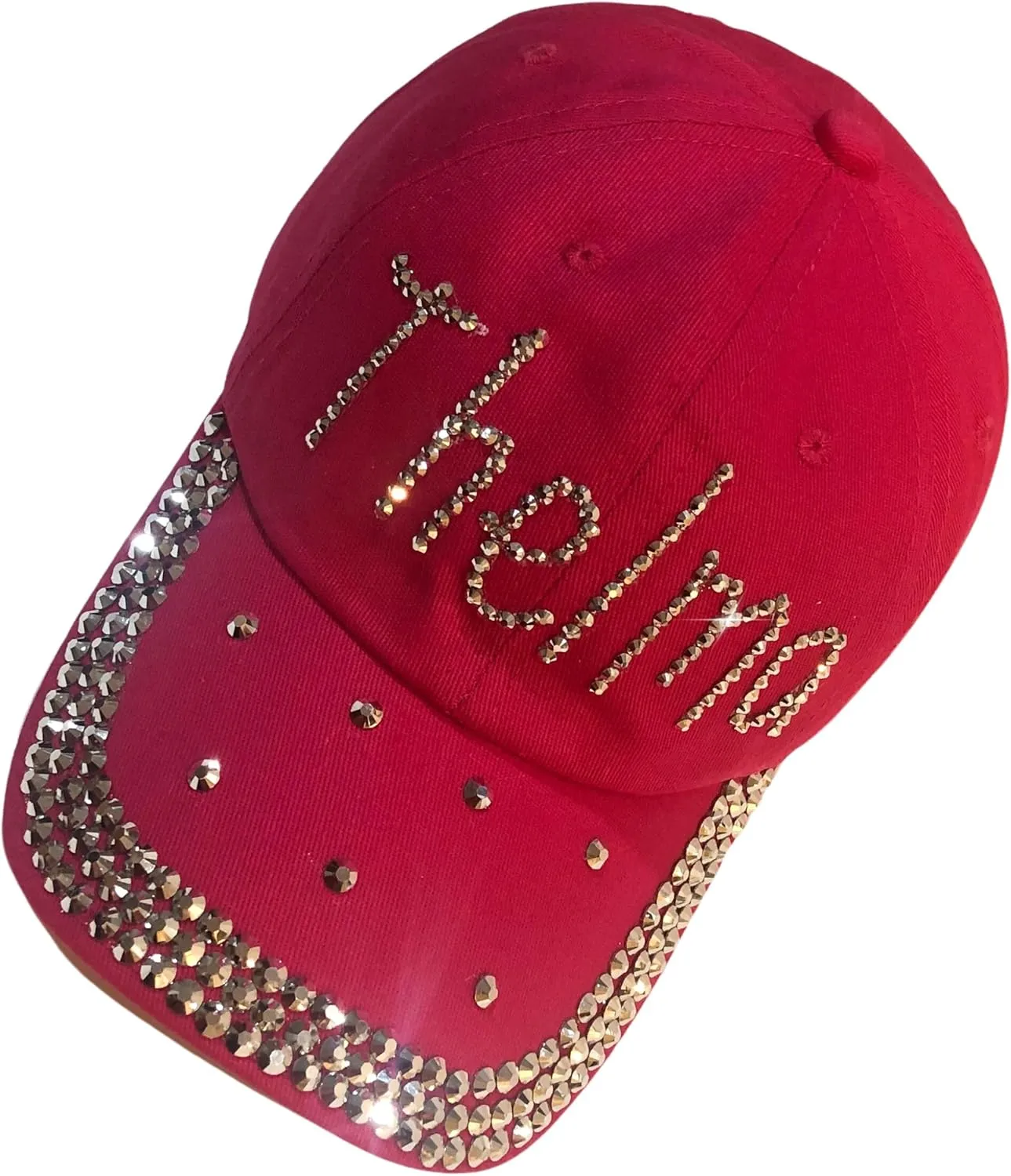 Popfizzy Rhinestone Baseball Cap for Women and Girls, Fun Bedazzled Hats, Cute Bling Denim and Diamond Hat, Sparkly Gifts